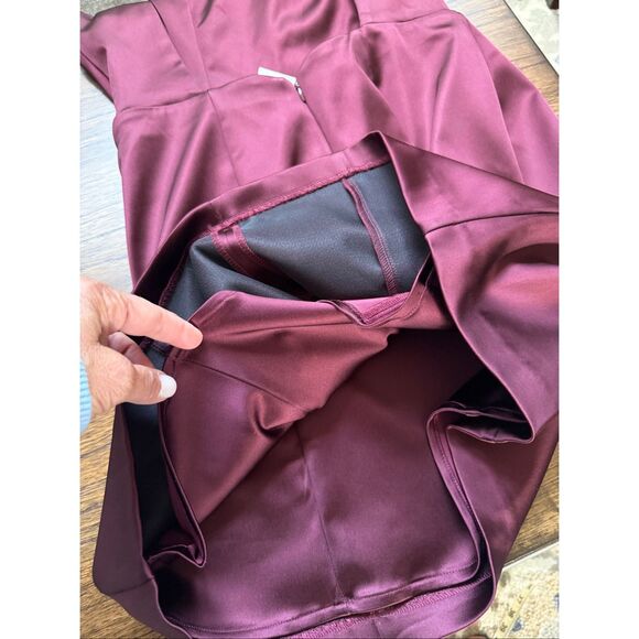 Abercrombie & Fitch Dress Medium Backless Maroon - Picture 6 of 9